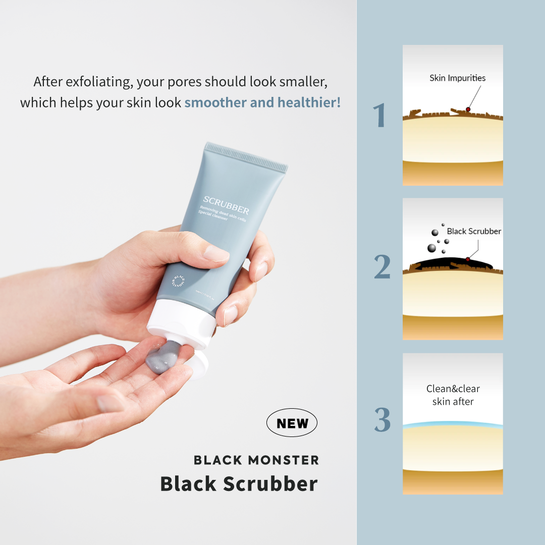 Black Scrubber | Exfoliate & Sebum Control