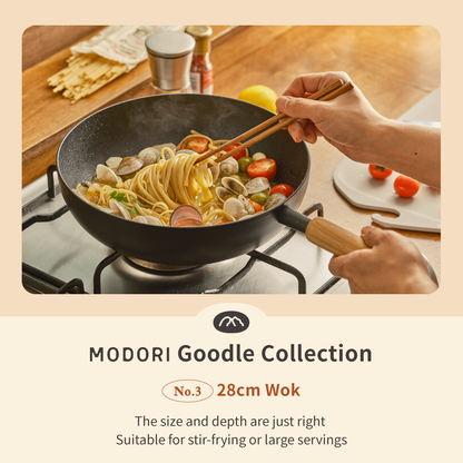 Goodle Black Wok | Available in 24cm & 28cm