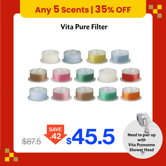 5 Scents SET | Vita Pure Filter (Mix & Match)(Compatible to use with Vita Puresome Showerhead Only)