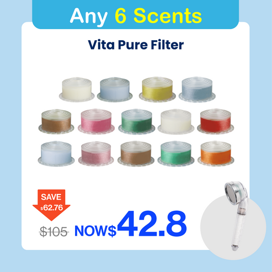 6 Scents SET | Vita Pure Filter (Mix & Match)(Compatible to use with Vita Puresome Showerhead Only)