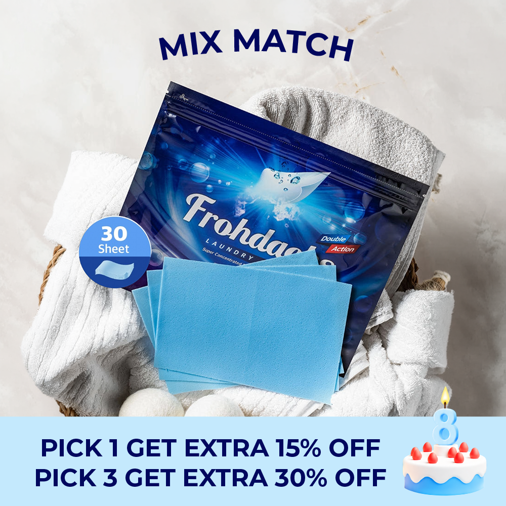 FROHDACHS Dual Ultra-Concentrated Laundry Sheets (30 sheets)