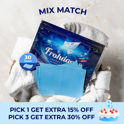 FROHDACHS Dual Ultra-Concentrated Laundry Sheets (30 sheets)