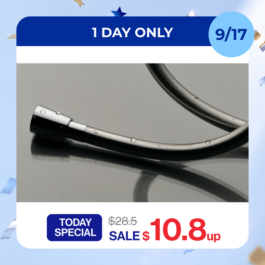 PURESOME Metallic Shower Hose Tube