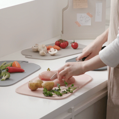 Cutting Board Set (4-Color Boards + Rack) | Fixed color